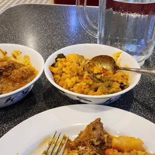 Chicken Karahi,  Vegetarian Mili Julli Sabzi