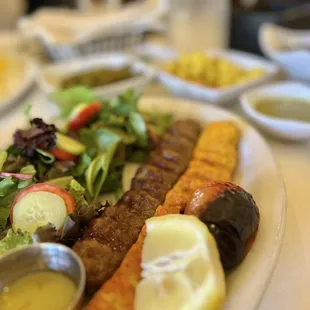 a plate of food on a table