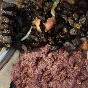 meat and vegetables on a plate