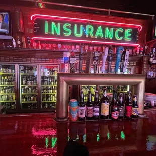 the bar