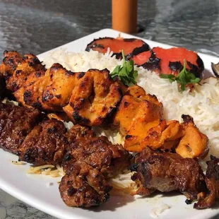 Best Kabobs! Beef Barg and Chicken Thigh