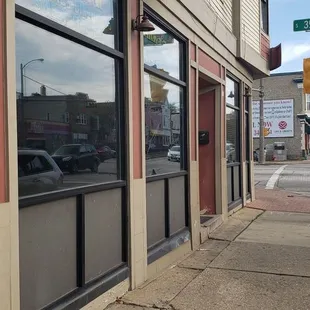 a view of the street