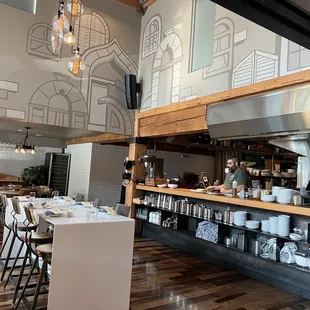a chef preparing food