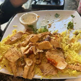Chicken Shwarma plate