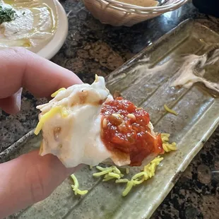 Chicken Wrap with garlic sauce and hot sauce