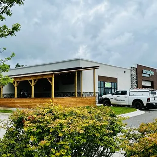 Outside entrance and patio