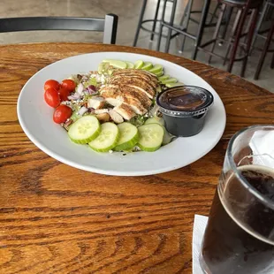 Candied walnut green apple salad
