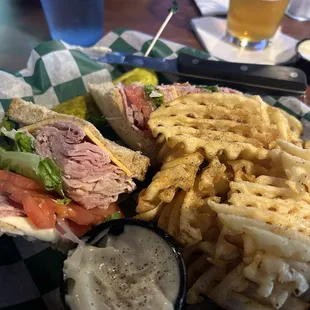 Half Club with Fries