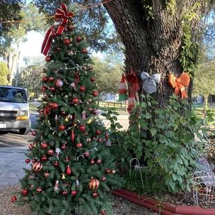 Holiday decor outdoors