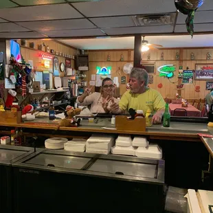 Our friends across the bar