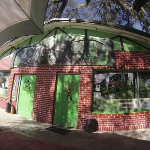 The front doors.