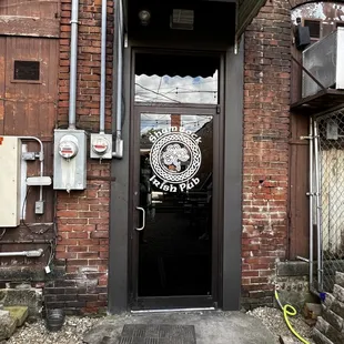 The door going into the bar from the patio/smoking area.