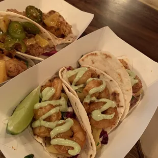 Shrimp tacos