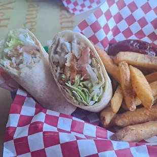 Chicken bacon ranch.....good, but more salad than protein