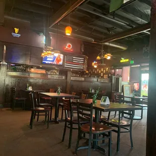 Not very many patrons today.....there were two behind us and three at the bar at this time. No service until 30 mins later.....pretty sad