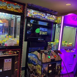 two arcade machines