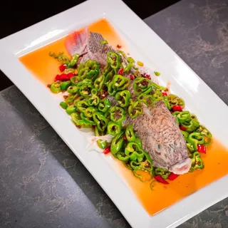 Steamed Whole Fish w. Szechuan Pepper