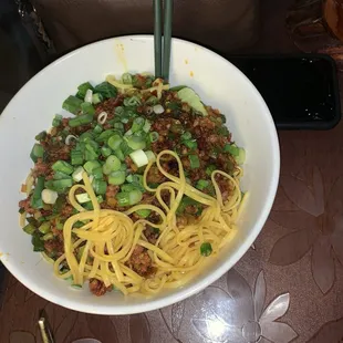 Hot and Spicy Beef Dry Noodle