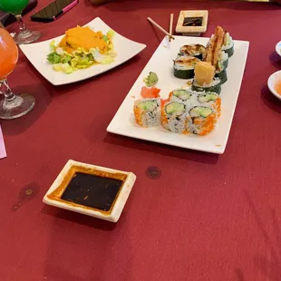 sushi, sushi and sashimi, sashimi, food