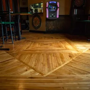 Fresh, newly re-done hardwood floors