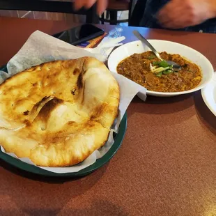 Brain masala and naan