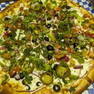 Spicy veggie pizza (Medium)
