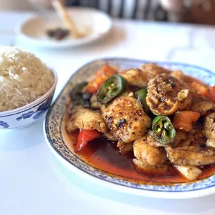 Fish fillet in black bean sauce
