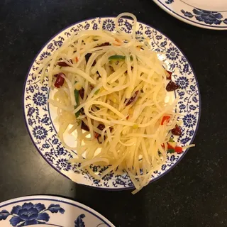 76. Shredded Potatoes With Vinegar Sauce