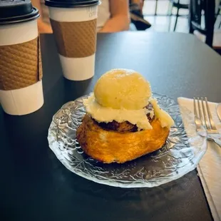 Cinnamon Roll - YES, that is frosting on top!