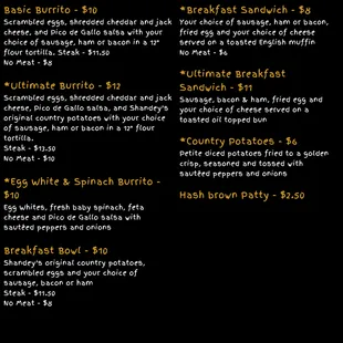 New Breakfast Menu!