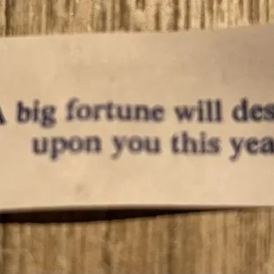 great fortune in my fresh crisp cookie