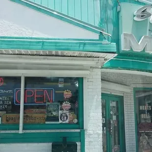 the front of the store