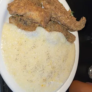 Fish and grits