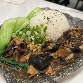 Mushroom Chicken Rice