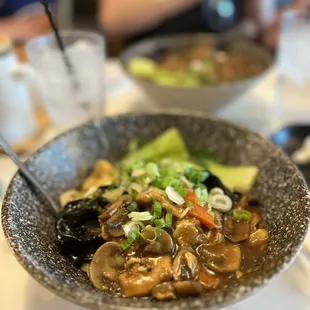 Chicken and Mushroom Noodles