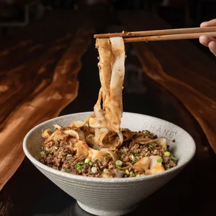 Dan Dan Noodle with Knife-shaved Noodle