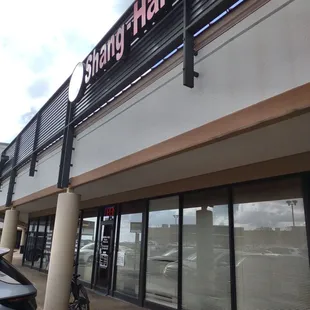 the outside of the building