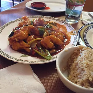 Shanghai shrimp and fried rice