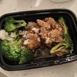 Sesame Chicken (after eating some)