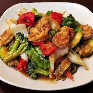 Shrimp with mix veg