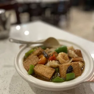 Fried Tofu in Marinate Sauce