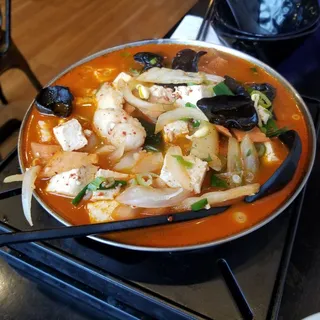 Korean Fish Tofu Hot Pot