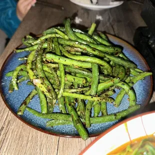 干煸四季豆 dry Sauteed String Beans (v)