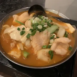 Korean Fish Tofu Hot Pot