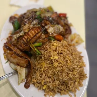 O7. Double Sauteed Pork over Rice