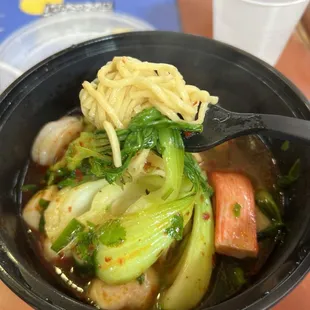 Seafood noodle soup