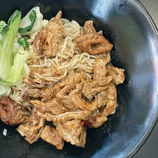 Braised large intestine noodles