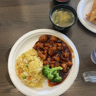 C6. General Tso's Chicken Combo Special