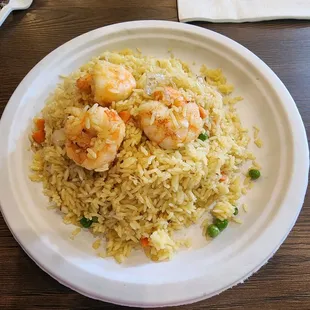 Quick Shrimp Fried Rice for lunch