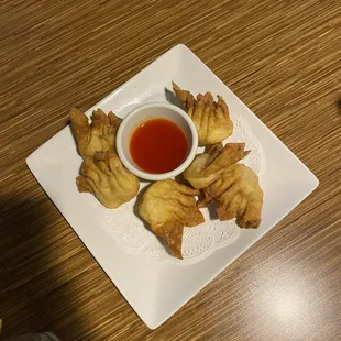 crab rangoons (my fav part. everything else was mediocre)